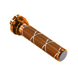 Apico gashendel aluminium buis + lager oranje KTM SX 50 12-20 & SX 65 02-20 & Husqvarna TC 50 17-20 & TC 65 17-20