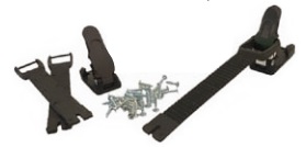 FM laars clipjes + Buckle Zwart voor FM MX Crosslaarzen Thunder / Storm