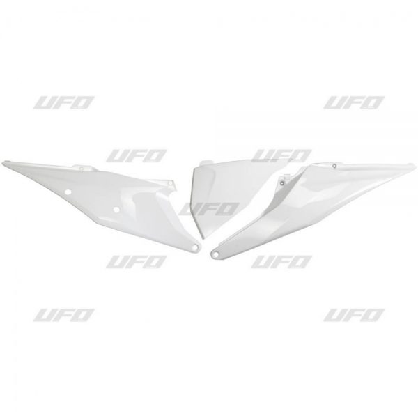 UFO zijnummerborden + Luchtfilterkap Wit KTM SX 125/150/250 19- & SX-F 250/350/450 19- & EXC 250/300 20- & EXC-F 250/350/450/500 20-