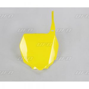 UFO voornummerplaat geel Suzuki RM 125/250 01- & RM-Z 250 07-09 & RM-Z 450 05-07