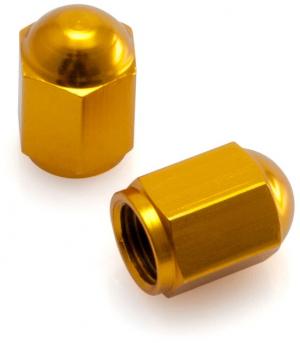 DRC Aluminium lucht ventieldoppen Goud ( set )