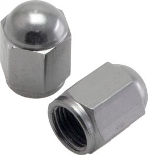 DRC Aluminium lucht ventieldoppen Titanium kleur ( set )