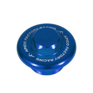 Apico olievuldop aluminium blauw Honda/Kawasaki/Yamaha/Suzuki