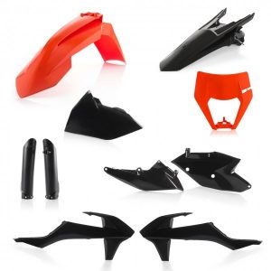 Cycra plastic kit Zwart / Oranje met koplamp plastic KTM EXC/EXC-F 250/300/350/450/500 17-19