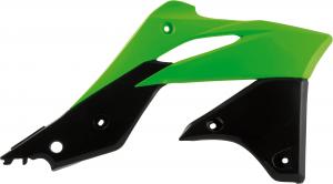 Racetech Radiator Kappen Zwart / Groen Kawasaki KX 250F 13-16 & KX 250F 12-15