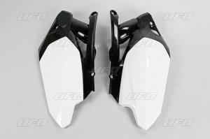 UFO zijnummerborden Wit / Zwart Yamaha YZ 450F 10-13