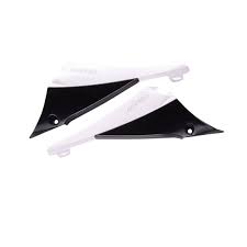 UFO radiator kappen Zwart / Wit Yamaha YZ 450F 10