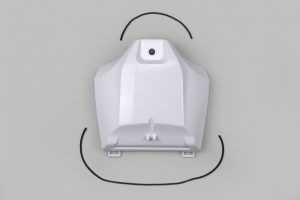 UFO brandstoftank / filterbak kap Wit Yamaha YZ 250F 19- & YZ 450F 18- & WR 250F 20- & WR 450F 19-