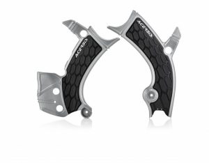 Acerbis X-Grip frame beschermers Zilver / zwart Yamaha YZ 250F 19- & YZ 450F 18- & WR 250F 20 & WR 450F 19-