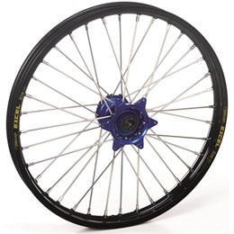Excel voorwiel compleet zwarte velg + Haan Wheels blauwe naaf 21-1.60 KTM SX/SX-F 15- & EXC/EXC-F 16- & Husqvarna TC/FC 15- & TE/FE 16-