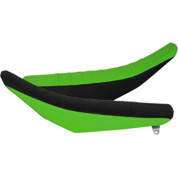 Flu Designs zadelhoes Zebra Zwarte bovenkant / Groene zijkant Kawasaki KX 85 01-13