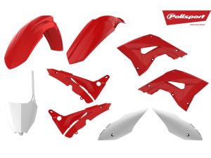 Polisport plastic kit restyle OEM kleur Honda CR 125R/250R 02-07