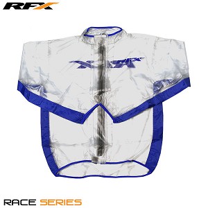 RFX Sport Regenjas Transparant/Blauw maat M