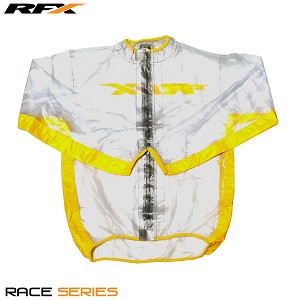 RFX Sport Regenjas Transparant/Geel maat M