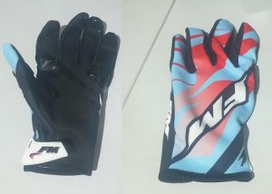 FM Racing X22 Force gloves Size M Blue / Red