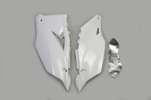 UFO zijnummerborden Wit Kawasaki KX 250F 2021-2024 & KX 450F 2019-2023