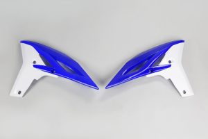 UFO radiator kappen Wit / Blauw Yamaha YZ 250F 11-13 & WR 450F 12-15