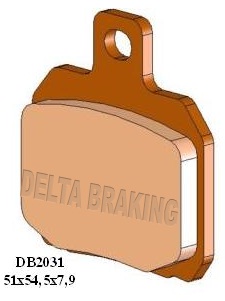 Delta Braking Sintered Voor of Achter remblokken DB2031 Type SR-N