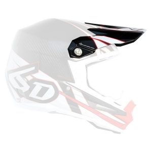 6D Helmet ATR-1 Carbon Visor Electric Red/White