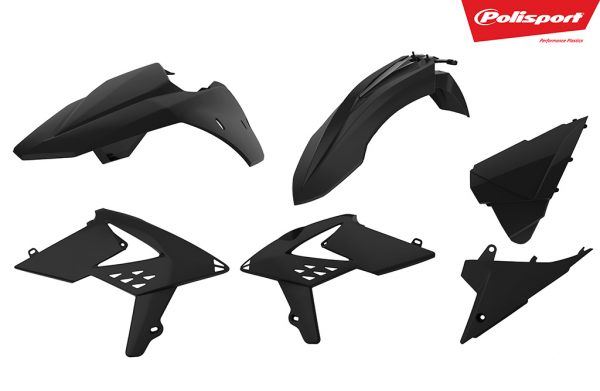 Polisport plastic kit Zwart Beta RR 250/300/350/430/480 13-17