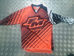 FM Shirt Kinder Maat XL Hero X25 Oranje / Wit