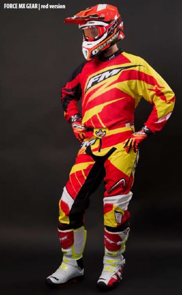 FM Racing X21 Force crossbroek Wit Maat 34
