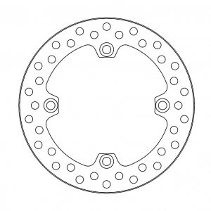Moto Master Vintage achter remschijf ( 220mm ) Honda CR 125R/250R/500R