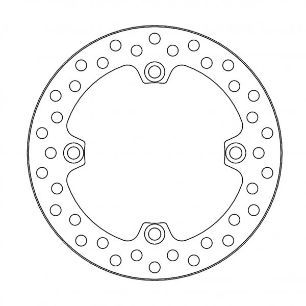 Moto Master Vintage achter remschijf ( 220mm ) Honda CR 125R/250R/500R