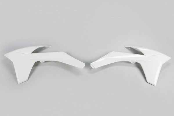 UFO radiator kappen Wit KTM SX 125/150/250 11-12 & SX-F 250/350/450 11-12 & EXC 125/200/250/300/350/450/500 12-13