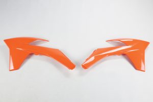 UFO radiator kappen Oranje KTM SX 125/150/250 11-12 & SX-F 250/350/450 11-12 & EXC 125/200/250/300/350/450/500 12-13