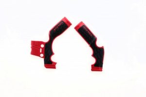 Acerbis X-Grip frame beschermers zwart / rood KTM SX 65 14- & Husqvarna TC 65 17- & Gas Gas MC 65 2021