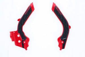 Acerbis X-Grip frame beschermers Zwart / Rood Husqvarna TC/FC 125/250/350/450 19- & TE 250i/300i 20 & FE 250/350/450/501 20 & Gas Gas EC/MC 125/250/300/350F 2021-
