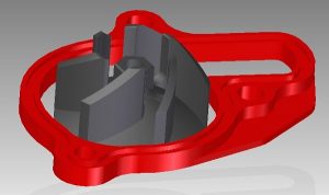 Mino waterpomp koeler kit Rood Honda CRF 450R 2017-2020