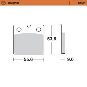 Moto Master achter remblokken Road Pro Sinter 401602
