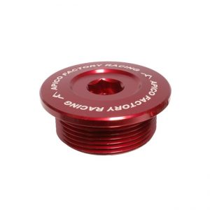 Apico Blok plug aluminium rood Honda CRF 450R/RX 17-