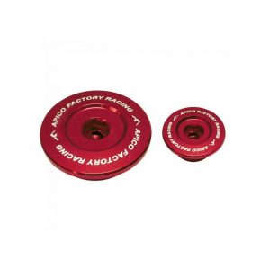 Apico Blok pluggen aluminium rood Suzuki RM-Z 250 07- & RM-Z 450 05-