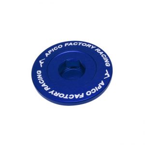 Apico Blok plug aluminium blauw KTM/HQV/GAS SX-F/FC/MC-F250-450 11-21, EXC-F/FE/FX/EC-F/EX-F250-350 12-21