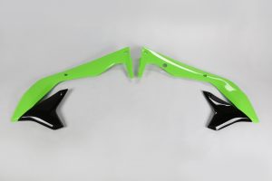 UFO radiator kappen Groen / Zwart Kawasaki KX 450F 2016-2018