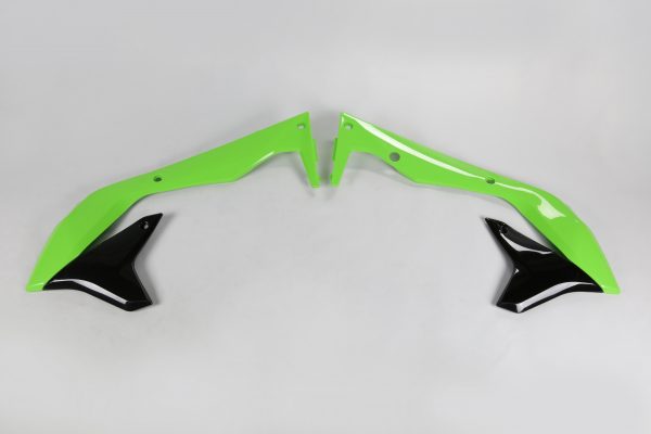 UFO radiator kappen Groen / Zwart Kawasaki KX 450F 2016-2018