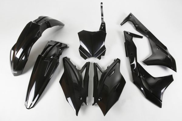UFO plastic kit Zwart Kawasaki KX 250F 2017