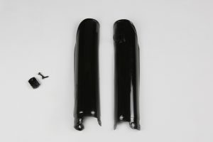 UFO voorvork beschermers Zwart KTM EXC 125/200 00-07 & EXC 250 99-07 & EXC 300 98-07 & EXC 380 00-01 & EXC-F 250/400/450/525 00-07 & SX 125/250 00-07 & SX 200 03-04 & SX-F 250 06-07