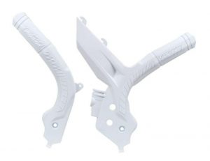 Racetech frame beschermers wit KTM SX 125/150/250 2019- & SX-F 250/350/450 2019- & EXC/EXC-F 250/300/350/450/500 2020-