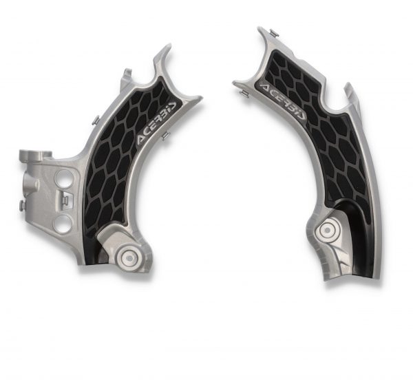 Acerbis X-Grip frame beschermers Zilver / Zwart Honda CRF 250R/RX 2022- & CRF 450R/RX 2021-