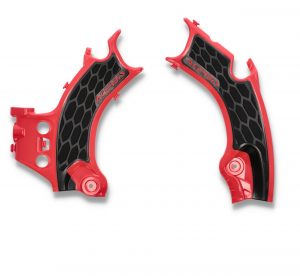 Acerbis X-Grip frame beschermers rood / zwart Honda CRF 250R/RX 2022- & CRF 450R/RX 2021-