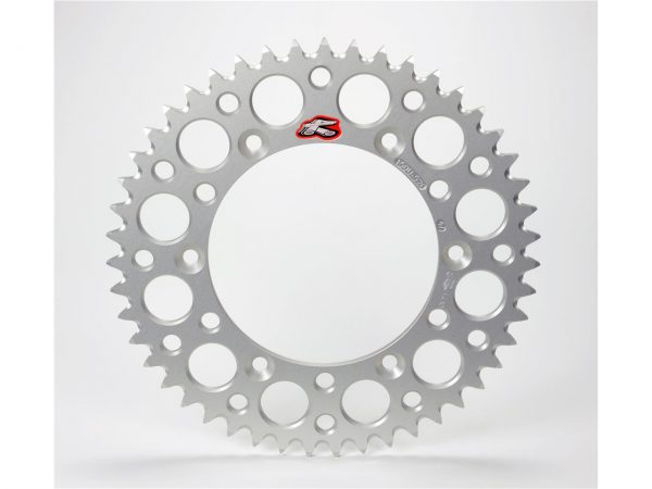 Renthal achtertandwiel 47 tands aluminum Zilver RM 80/85/YZ 80/85 voor 428 ketting