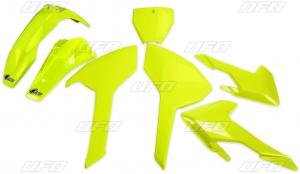 UFO plastic kit Fluor Geel Husqvarna TC/FC 125/250/350/450 16-18 & TC 250 17-18