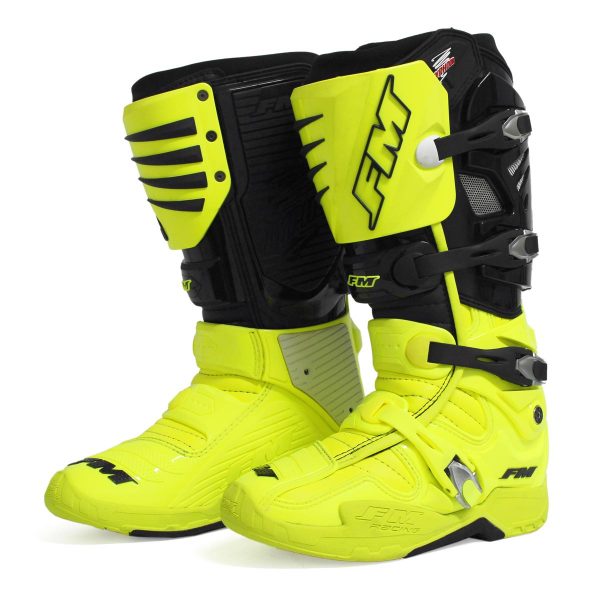 FM Typhoon 3 MX Laarzen Fluor Geel / Zwart 2022 collectie