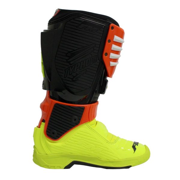 FM Typhoon 3 MX Laarzen Fluor Geel / Oranje / Zwart 2022 collectie - Afbeelding 2