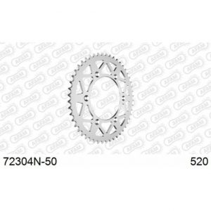 Afam achtertandwiel 48 tands aluminium zilver KTM SX/SX-F/EXC/EXC-F 90- & Husqvarna TC/FC/FE/TE 125/150/250/350/450/501 14-