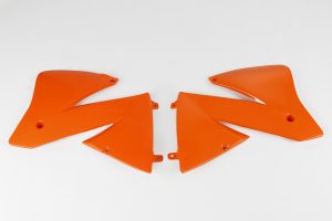 UFO radiator kappen Oranje KTM EXC 125/200/250/300/380/400/520 01-02